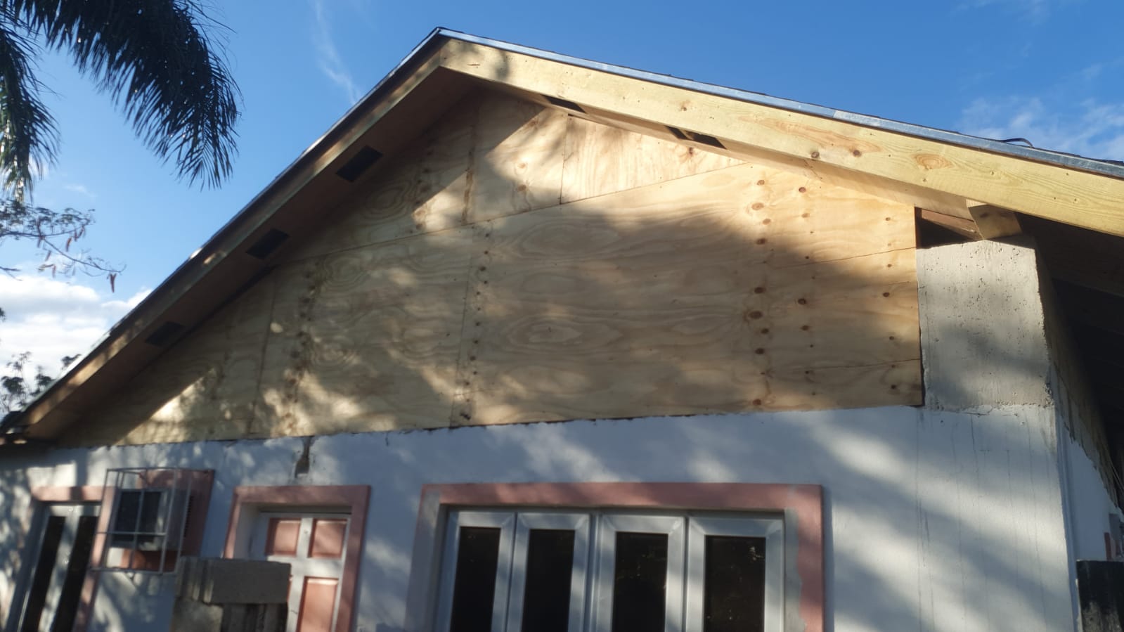 New roof installation